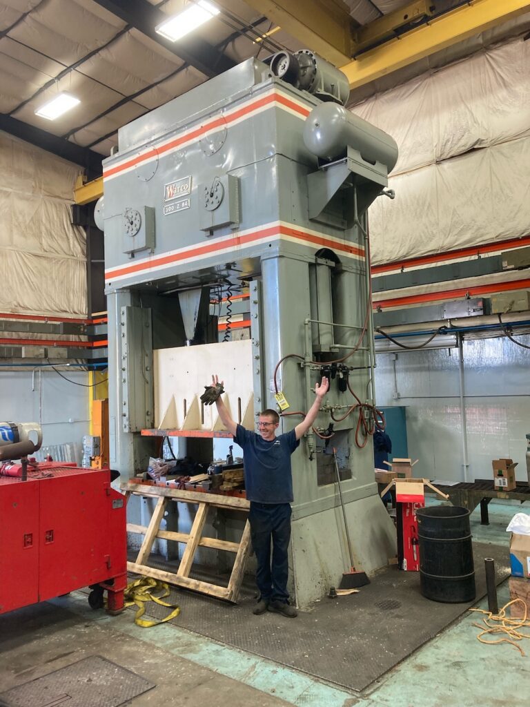 Pedowitz Machinery Movers NJ Riggers Dismantle 330 pound Press Newark Elizabeth Trenton Philadelphia 14