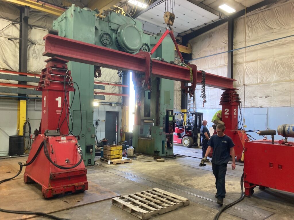 Pedowitz Machinery Movers NJ Riggers Dismantle 330 pound Press Newark Elizabeth Trenton Philadelphia 15